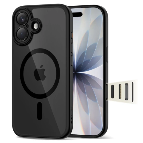 Etui Ochronne do iPhone 17 Tech-Protect MagPeak MagSafe CC Black/Clear