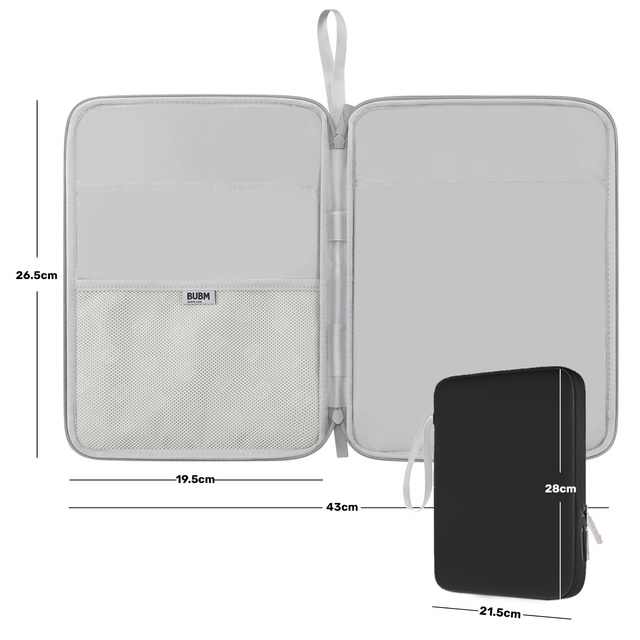 Alogy Puzdro na prenosné puzdro na tablet Slider do 12,9 palcov čierne