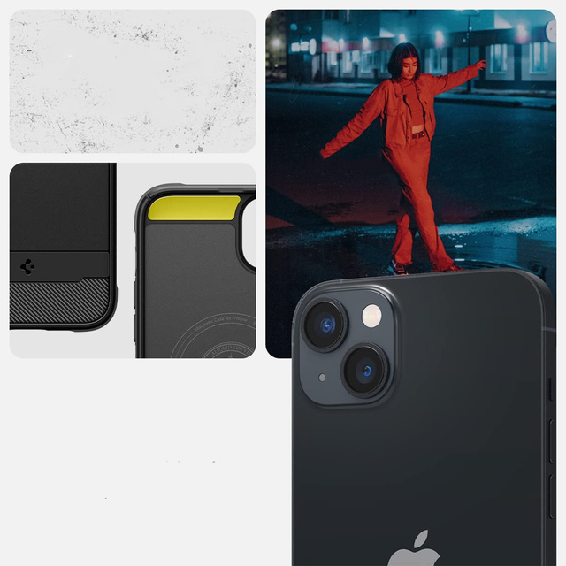 Pouzdro Spigen Rugged Armor Mag MagSafe pro Apple iPhone 14 Matte Black