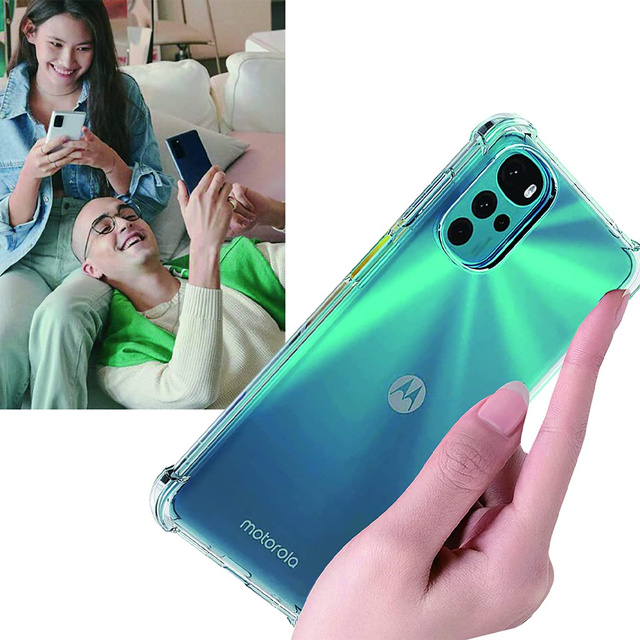 ShockProof Alogy Armored Case pre Motorola Moto G22 Transparent