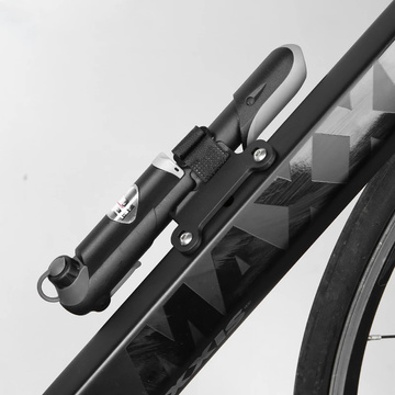 Alogy Bike Pump with Air Pressure Gauge Black