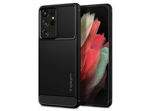Etui Spigen Rugged Armor do Samsung Galaxy S21 Ultra Matte Black
