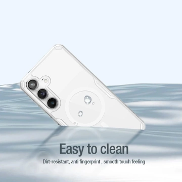 Броньований чохол Nillkin Nature Pro з магнітним кільцем для Samsung Galaxy S24 - білий