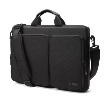 Torba Tech-Protect Defender Bag Laptop 17" Black z paskiem