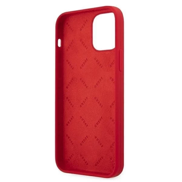 Guess GUHCP12LLSPEWRE iPhone 12 Pro Max 6,7" czerwony/red твердий чохол Peony Collection