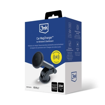 Автомобільний тримач із MagSafe 3mk Car MagCharger™ for Window