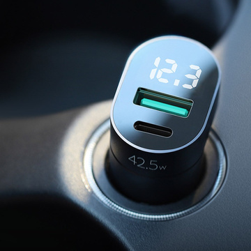 Joyroom C-A17 USB Car Charger USB-C 42.5W QC PD AFC SCP Dark Blue