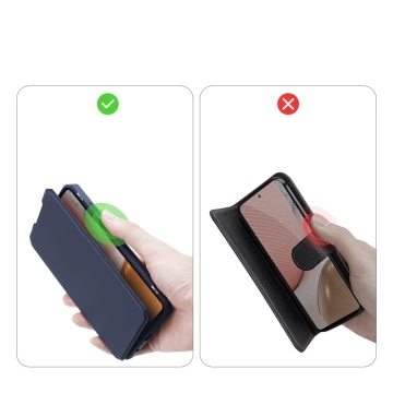 DUX DUCIS Skin X Holster Cover mit Flip Cover für Samsung Galaxy A72 4G blau