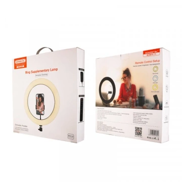 Kruhová lampa univerzálny držiak diaľkové ovládanie SOMOSTEL SMS-ZB02 LED kruhová lampa 32cm Stojan Tripod Foto osvetlenie