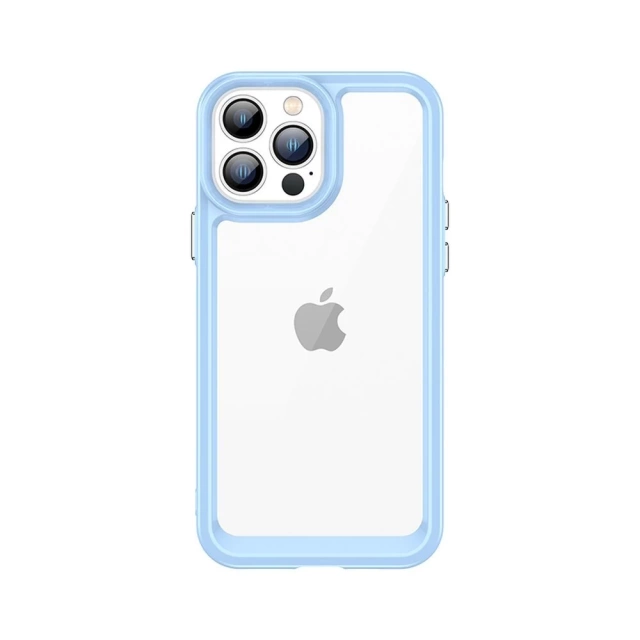 Outer Space Case for iPhone 13 Pro Max hard cover with a gel frame blue