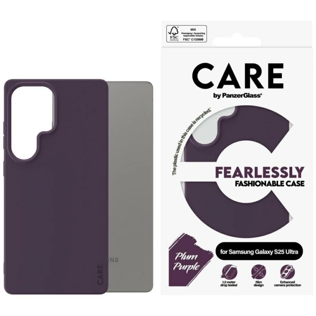 Чохол CARE для Samsung Galaxy S25 Ultra від PanzerGlass Fashion Purple