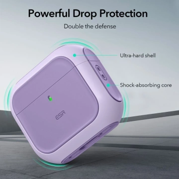 Ochranné pouzdro pro sluchátka ESR Orbit Halolock MagSafe Apple AirPods 4 Purple