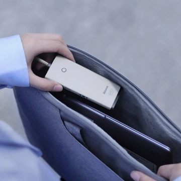 Baseus Lite Series HUB adapter USB Type C - 4x USB 3.0 25cm white (WKQX030302)