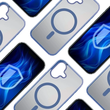 Чохол для Apple iPhone 16 Plus 3mk Frosty MagCase Blue