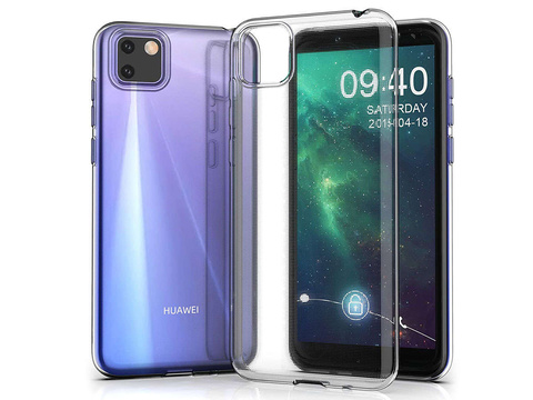 Pouch cover case pro Huawei Y5P silikonové čiré Alogy Glass
