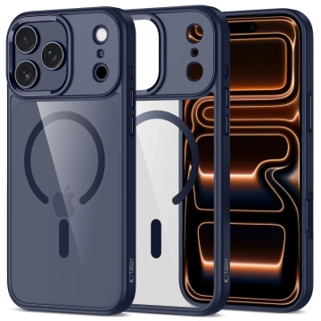 Etui Ochronne do iPhone 17 Pro Tech-Protect MagMat MagSafe Deep Blue Clear