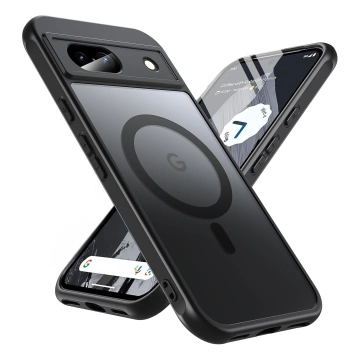 Pouzdro Alogy MagSafe Hybrid Matte Case pro Google Pixel 8a, matně černé, zadní kryt MagMat