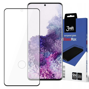 Szkło 3mk HardGlass Max czytnik linii do Samsung Galaxy S20 Plus Black