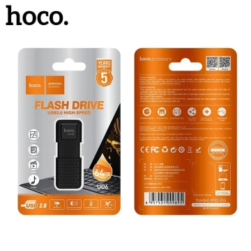 HOCO Pendrive UD6 64GB USB 2.0 Compact, Durable, Modern Design