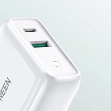 Ugreen fast charger USB Type C / USB 36 W Quick Charge 4.0 Power Delivery white (60468 CD170)