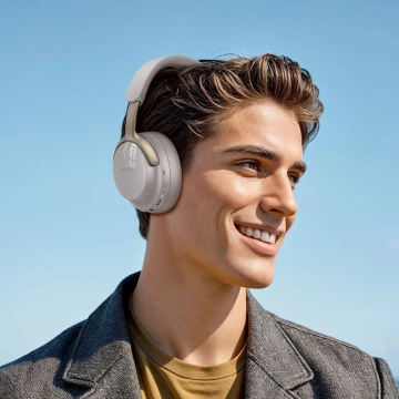 Bezdrôtové bluetooth slúchadlá HOCO ANC W53 Plus sivé