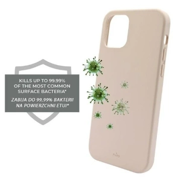 Чохол Puro ICON AntiMicrobial для iPhone 12 mini 5.4" рожевий/рожевий IPC1254ICONROSE