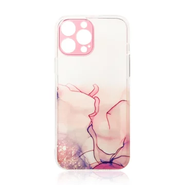 Marble Case case for iPhone 12 Pro gel cover marble pink