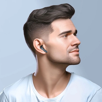 Зарядний чохол для бездротових Bluetooth-навушники HOCO TWS ANC ENC EQ5, чорний