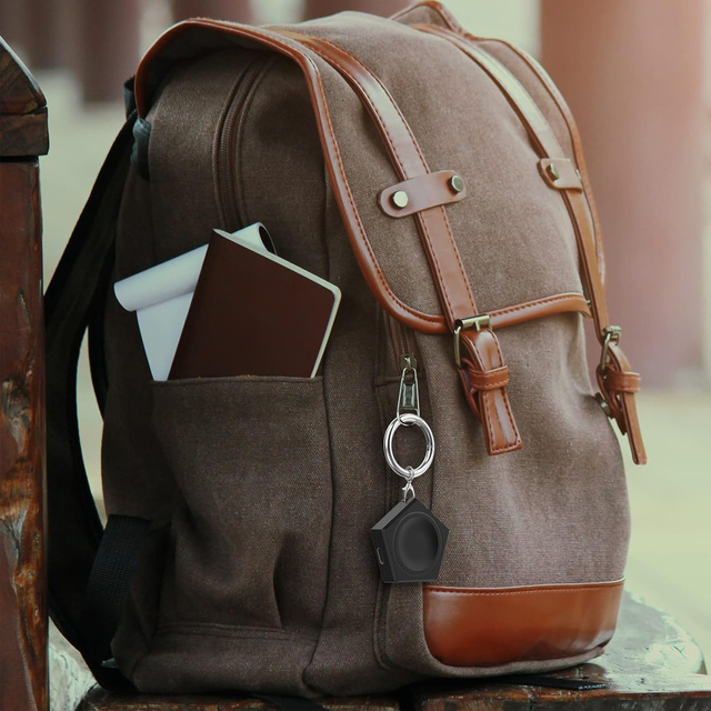 Брелок зарядний пристрій для Samsung Galaxy Watch Magnetic Induction 2.5W with Keychain Chain Pendant Black