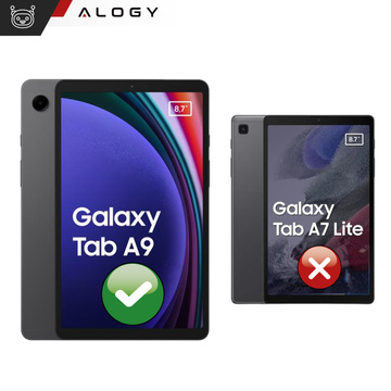 Pouzdro pro Samsung Galaxy Tab A9 2023 8,7" X110 / X115 obal na tablet Pouzdro Alogy Book Cover růžové sklo
