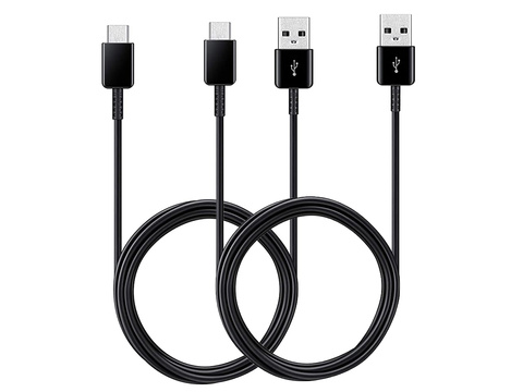 2x Оригінальний кабель Samsung USB type C EP-DG930MBEGWW 1,5 м чорний
