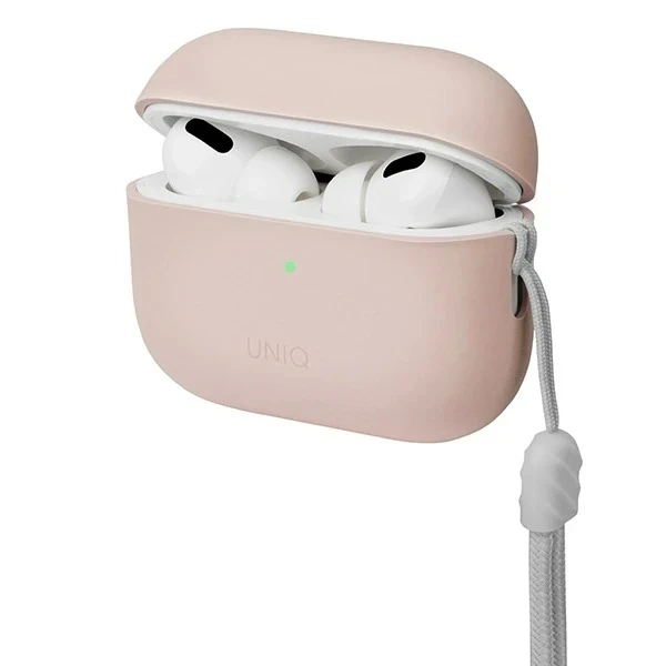 Ochranné pouzdro na kryt sluchátek UNIQ Lino AirPods Pro 2 gen Silicone pink/blush pink