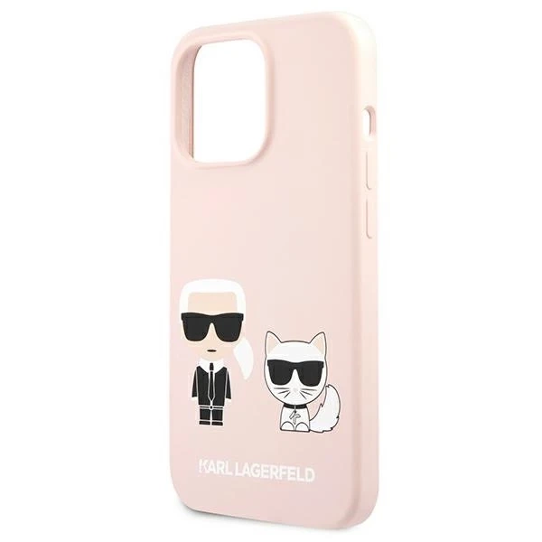 Etui Karl Lagerfeld KLHCP13LSSKCI für iPhone 13 Pro / 13 6,1" Hardcase Silikon Karl