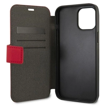 Puzdro na knižkový telefón US Polo Embroidery Collection iPhone 12 mini 5,4" red/ed