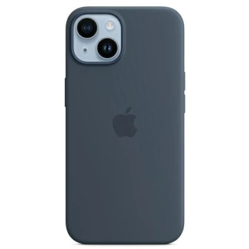 Etui Apple MPT53ZM/A do iPhone 14 Plus 6,7" MagSafe niebieski/storm blue Silicone Case