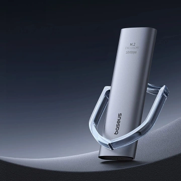Baseus FlyJoy M.2 NVMe 10 Gb/s SSD box – šedý, až 8 TB