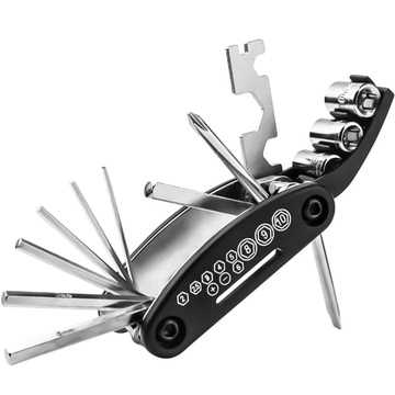 Puzdro Taška na bicykel Puzdro na telefón 6,4 palcový Držiak na riadidlá Bicykel 0,5 l Čierny Nástroje Multitool Keys 16v1 Alogy