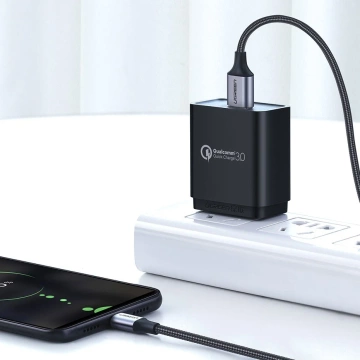Кабель Ugreen USB - micro USB 2м сірий (60148)
