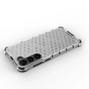 Honeycomb case for Samsung Galaxy S23 Plus armored hybrid cover black