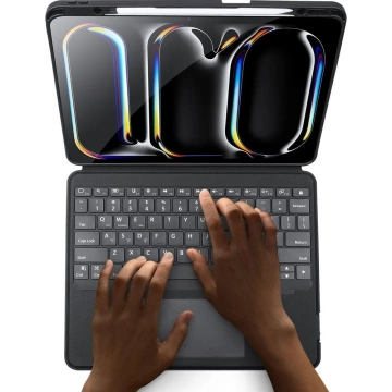 Ochranný kryt s Bluetooth klávesnicí pro iPad Pro 13 (2024) DUX DUCIS DK černý