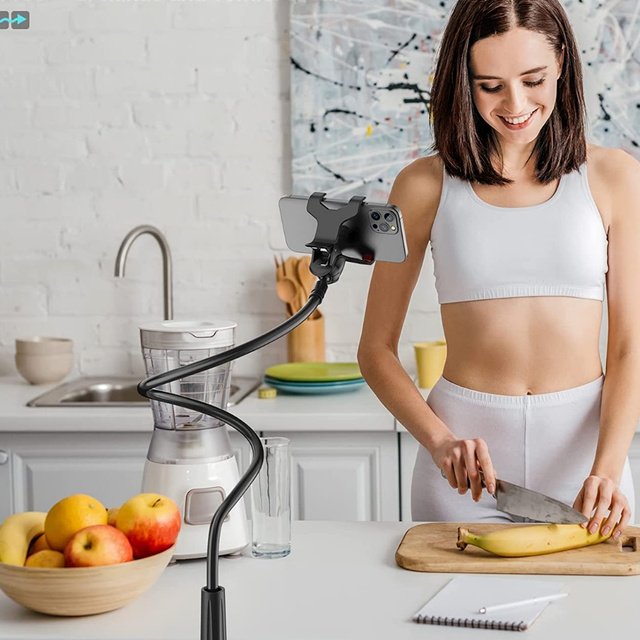 Alogy Flex Holder with Desk Clip Flexible Tripod Universal phone holder / Black