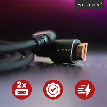 HDMI 2.1 kabel Alogy 8K 60Hz 48GBps 3m černý