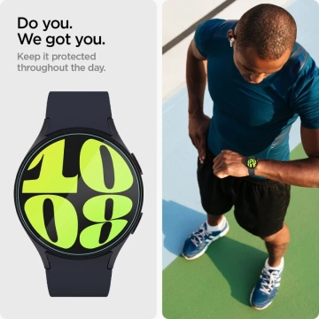 Spigen Glas.tR „Ez-Fit“ gehärtetes Glas 2er-Pack für Samsung Galaxy Watch 7 (44 mm) Klar