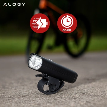 Alogy P12 Fahrradlicht schwarz Fahrradlicht vorne LED-Frontlicht Fahrradbeleuchtung wasserdicht IPX5