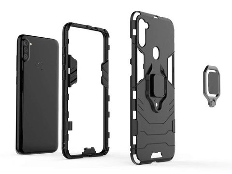 Pouzdro Alogy Stand Ring Armor pro Samsung Galaxy M11 / A11 černé