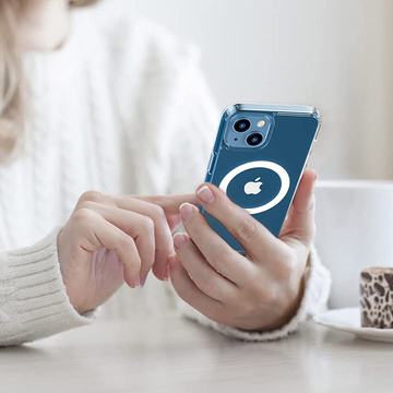 Puzdro MagSafe Alogy Ultra Slim Mag pre Qi nabíjačky pre iPhone 13 Mini Transparent