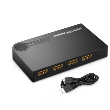 Ugreen Switch Splitter Switch HDMI - 3x HDMI 3D 4K 7,5 Gbps 36 Bit pro Kanal Schwarz (40234)