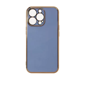 Lighting Color Case pro Samsung Galaxy A73 5G zlatý rámeček gelový kryt modrý