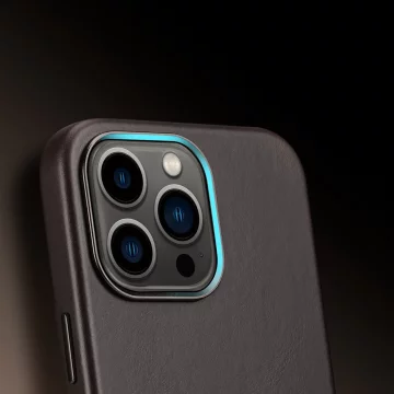 Kožený kryt Dux Ducis Naples na iPhone 13 Pro (kompatibilný s MagSafe) tmavo hnedý