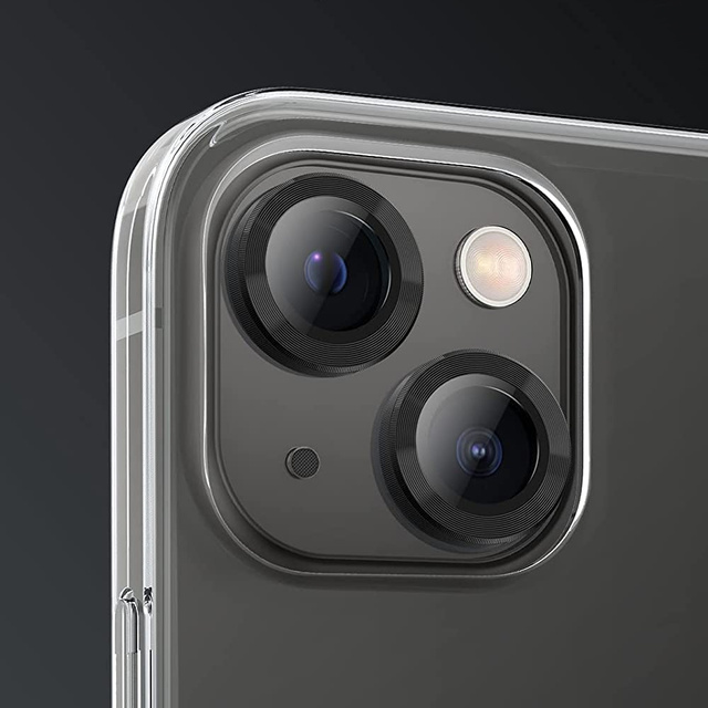 Protective caps Alogy Metal Lens glass for the lens for Apple iPhone 13/ 13 Mini Black